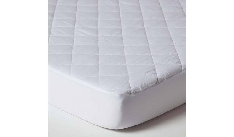 Homescapes Pack of 2 Quilted Waterproof Mattress Protectors - Cot
