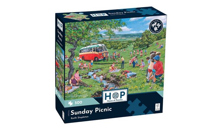 The House of Puzzles Sunday Picnic 500 Piece Jigsaw Puzzle