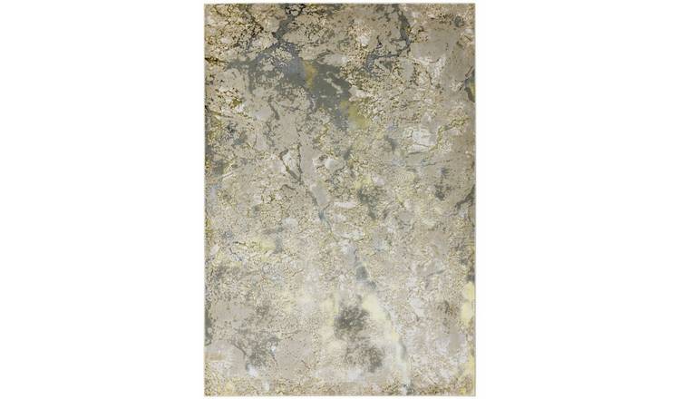 Mega Flooring Beige Modern Abstract Rug - 80 x 150cm