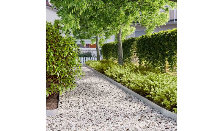 Walplus Pack of 50 Galvanised Steel Lawn Edgings - 10 x 103 cm