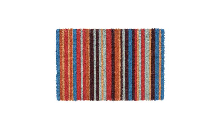 Nicola Spring Coir Door Mats - Pinstripe - Pack of 2
