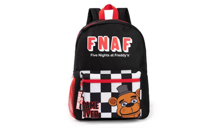 Five Nights At Freddy's Front Printed Kids Unisex Backpack - Black