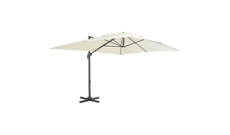 Walplus Cantilever Parasol - Sand - 400 x 300 x 268 cm