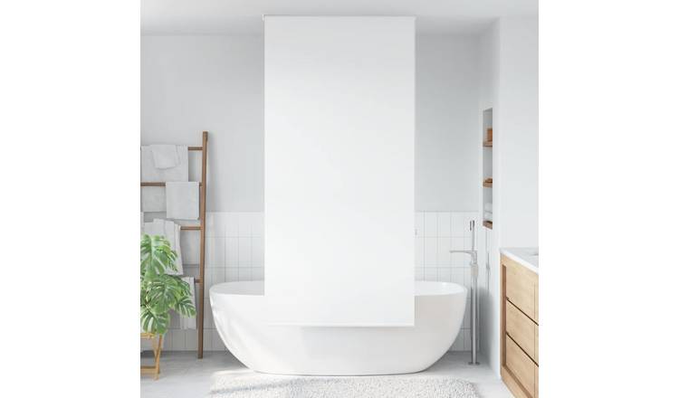 Walplus PEVA Shower Roller Blind - White - 110 x 240 cm