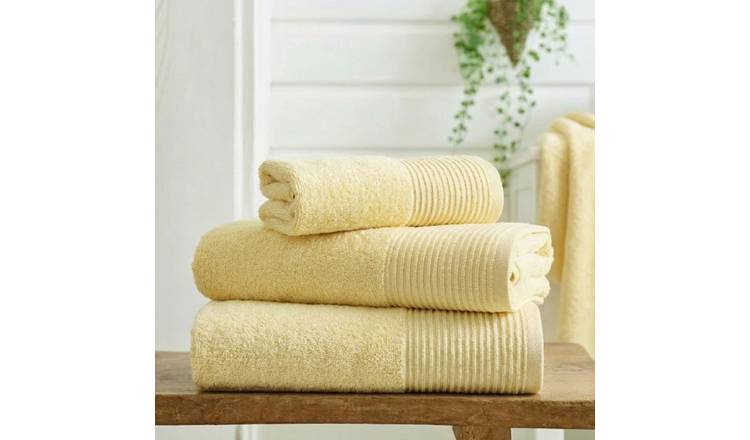 Deyongs Supersoft Zero Twist 100% Cotton Face Cloth 550 GSM Avelon - Yellow