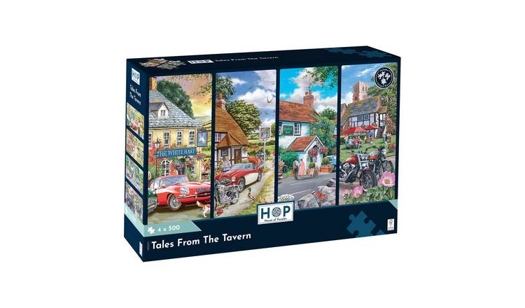 The House of Puzzles Tales From The Tavern - 4 x 500 Piece Jigsaw Puzzles