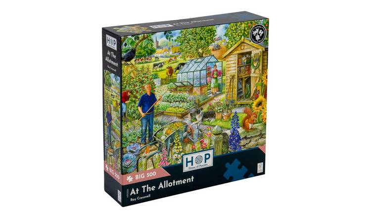 The House of Puzzles At The Allotment BIG 500 Piece Jigsaw Puzzle