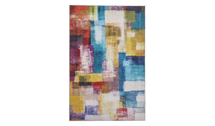 Mega Flooring Multi Modern Abstract Rug - 120 x 170cm