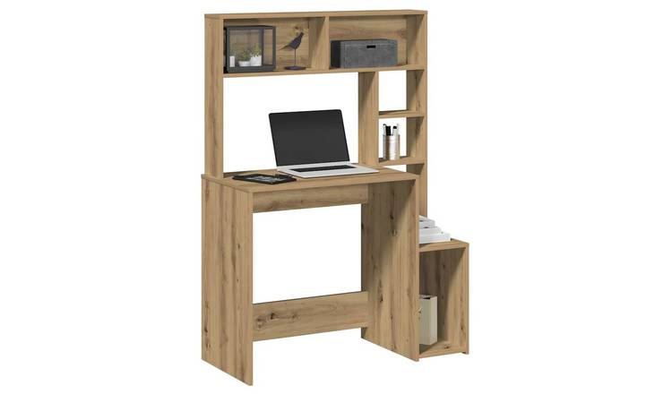 Walplus Shelves Engineered Wood Desk - Oak - 100 x 45 x 140 cm