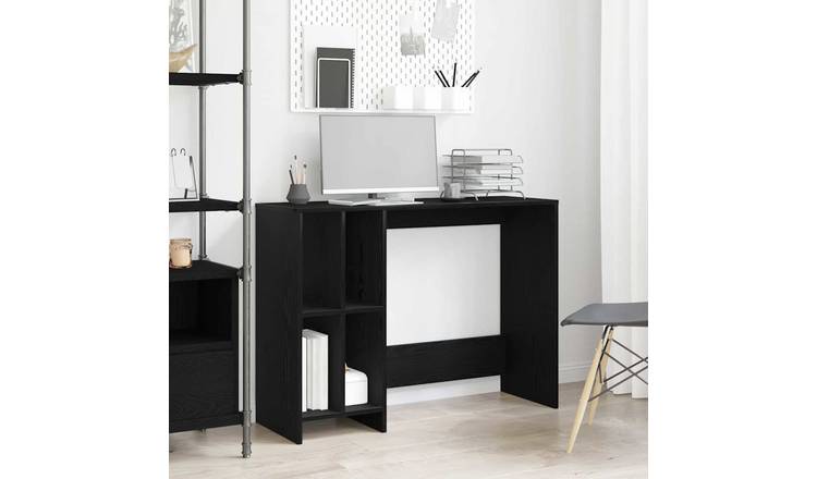 Walplus Engineered Wood Desk - Dark Oak - 102.5 x 35 x 75 cm