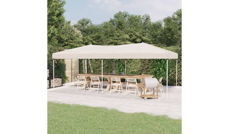 Walplus 3 x 6 m Folding Party Tent - Cream
