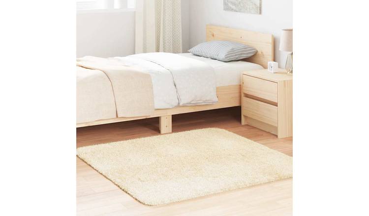 Walplus Navarra Polyester Rug - Cream - 120 x 120cm