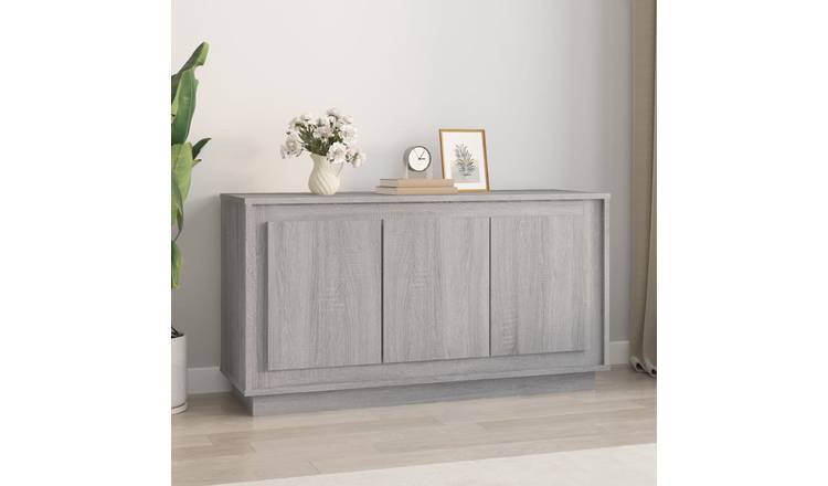 Walplus Engineered Wood Sideboard - Grey Sonoma - 102 x 35 x 55 cm