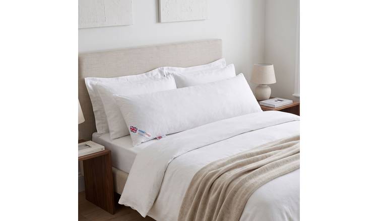 Homescapes Duck Feather and Down Body Pillow Bolster