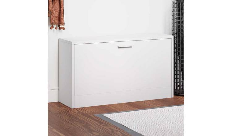 Walplus Engineered Wood Shoe Storage - White - 80 x 24 x 45 cm