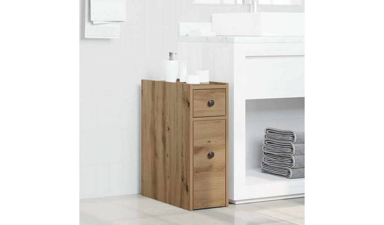 Walplus Engineered Wood Cupboard - Oak - 21.5 x 50 x 60 cm