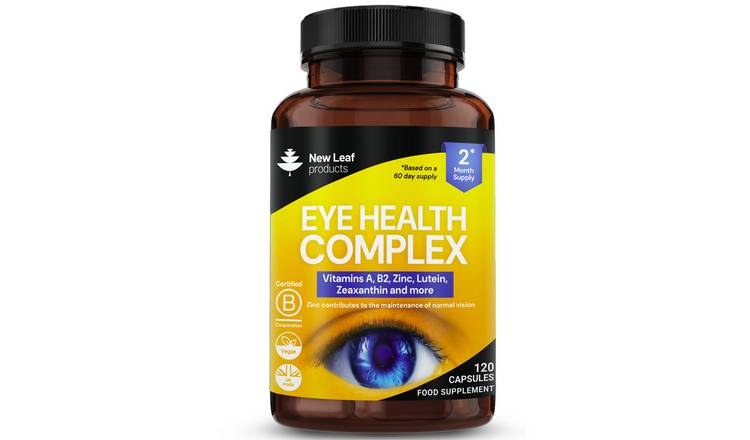 New Leaf Eye Health With Vitamins A, B2, Zinc Lutein, Zeaxanthin - 120 Capsules