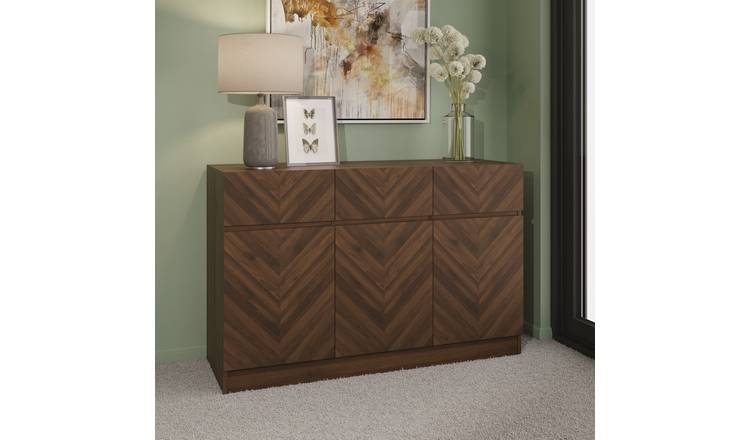 GFW Catania Large Sideboard - Walnut