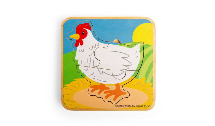 Bigjigs Toys Lifecycle Puzzle - Chicken - 18 Months +