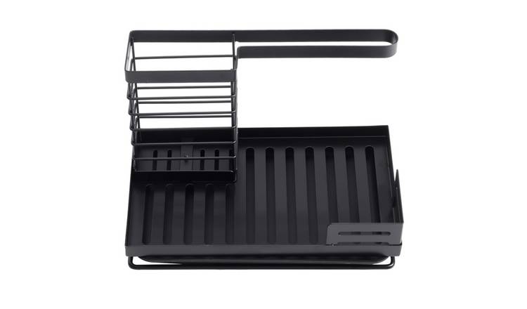Living and Home Carbon Steel Sink Caddy - Black