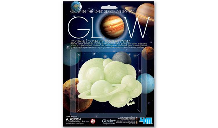 4M Glow-In-The-Dark 3D Solar System - 3 Years +
