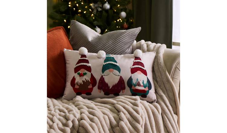 OHS Traditional Novely Gonk Cushion - Beige - 30 x 50cm