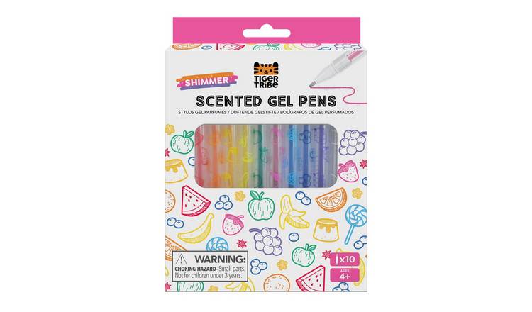 Tiger Tribe Shimmer Scented Gel Pens - 5 Years +
