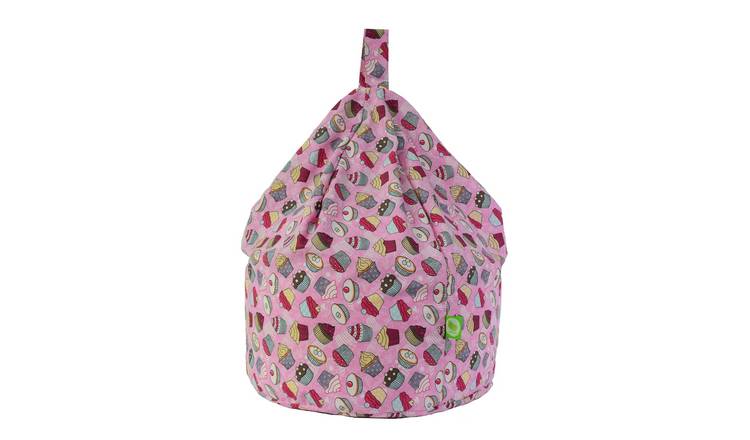 Bean Lazy Cupcake Cotton Bean Bag Child Size Pink