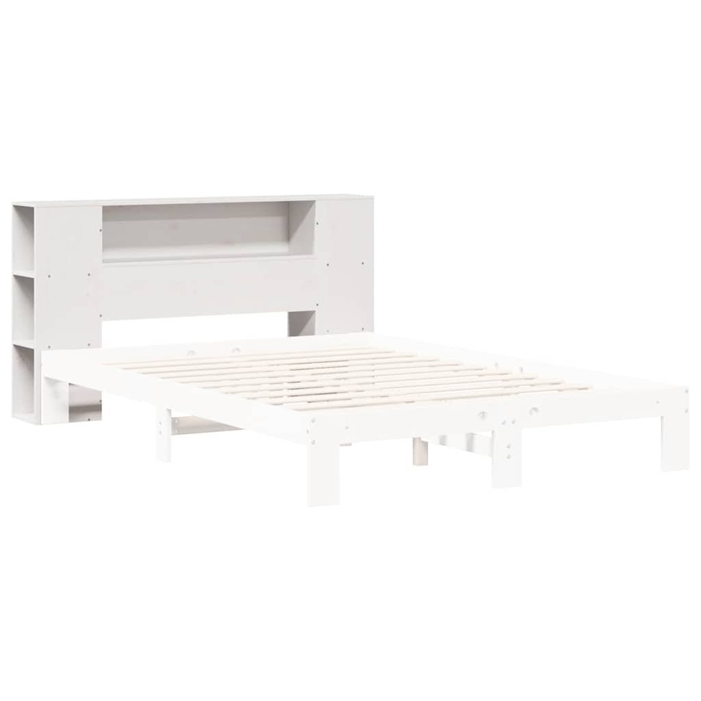 Walplus Pine Wood Headboard with Storage - White - 156 x 24 x 82 cm - Image 8