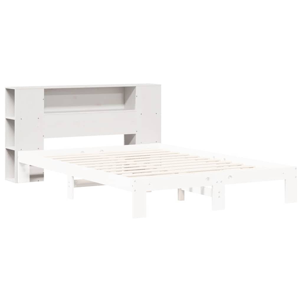 Walplus Pine Wood Headboard with Storage - White - 156 x 24 x 82 cm - Image 8