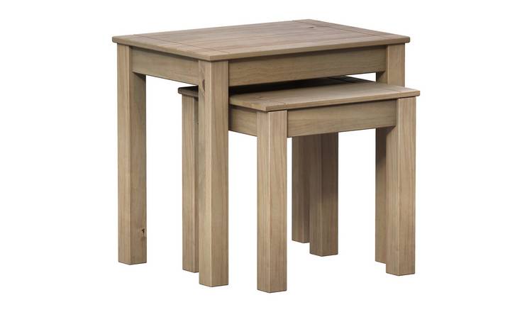Vida Designs Panama Nest of 2 Tables - Oak