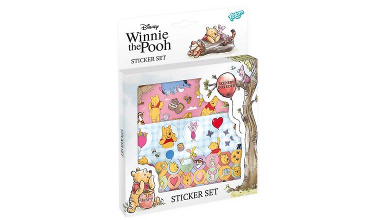 Totum Disney Winnie the Pooh Window Reusable Stickers Set