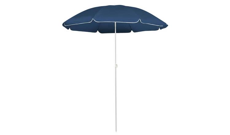 Walplus Polyester Manual Garden Parasol - Blue - 176.5 x 200 cm
