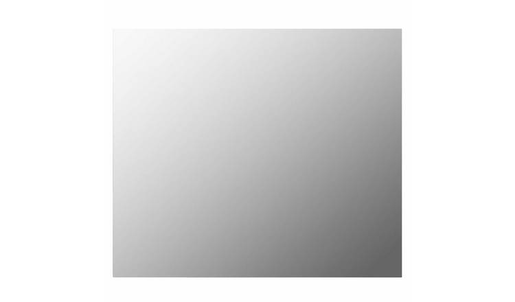 Walplus Frameless Glass Wall Mirror - Silver - 70 x 50 cm