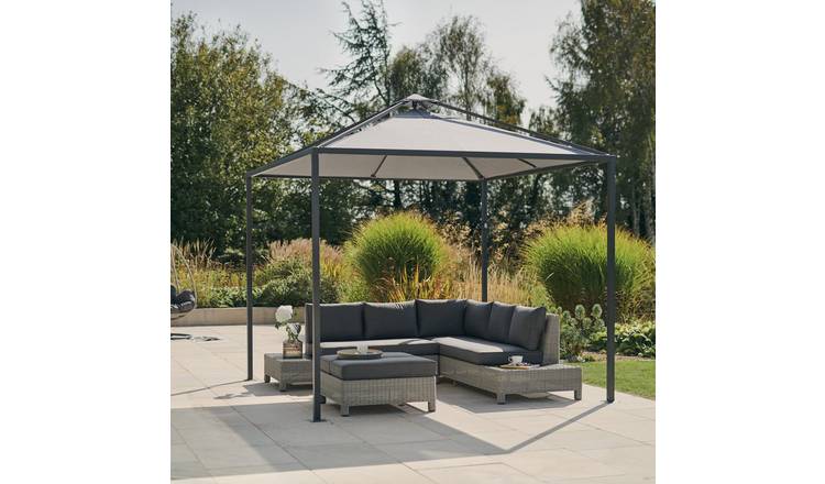 Kettler GB Steel Frame Gazebo - Charcoal