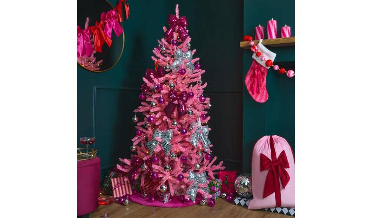 OHS 6ft 500 Tips Artificial Christmas Tree - Pink