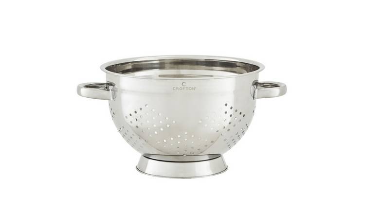 Orsina Farmhouse Large Stainless Steel Colander – Silver