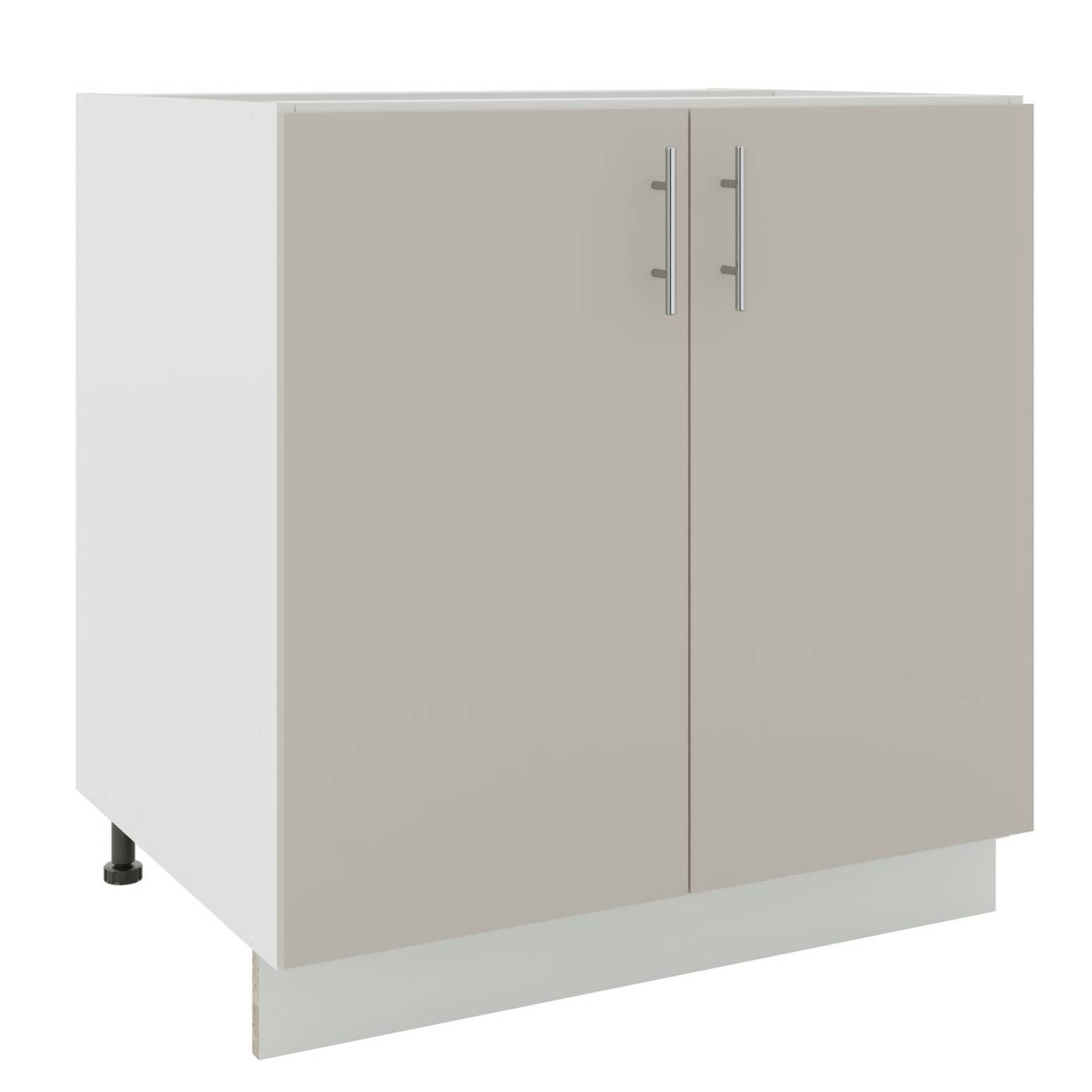 JD Greta 800mm Adjustable Leg Base Cabinet with 2 Doors - Cashmere Matt - Image 1
