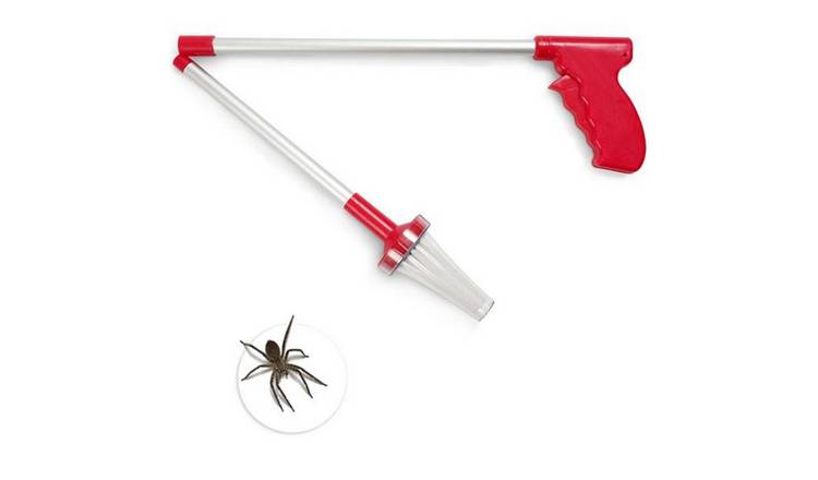 Keplin Humane Catch and Release Long Handle Spider Catcher - Red