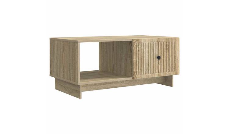 Walplus 2 Shelf Coffee Table - Sonoma Oak - 90 x 50 x 40 cm