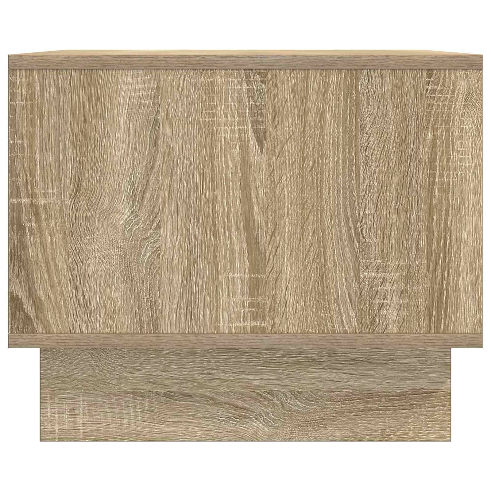 Walplus 2 Shelf Coffee Table - Sonoma Oak - 90 x 50 x 40 cm - Image 5