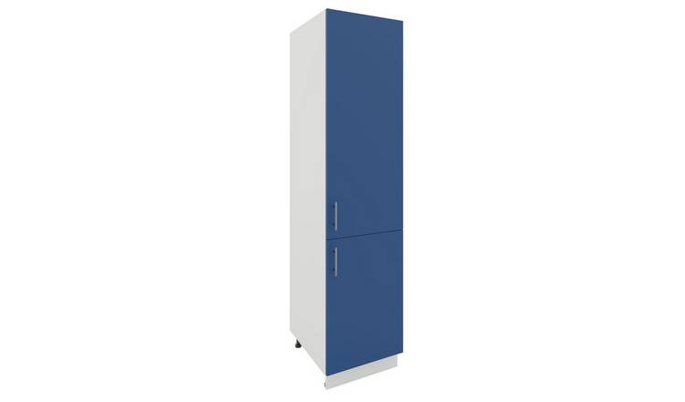 JD Greta 500mm Adjustable Leg Tall Larder Cabinet with 2 Doors - Navy Blue Matt