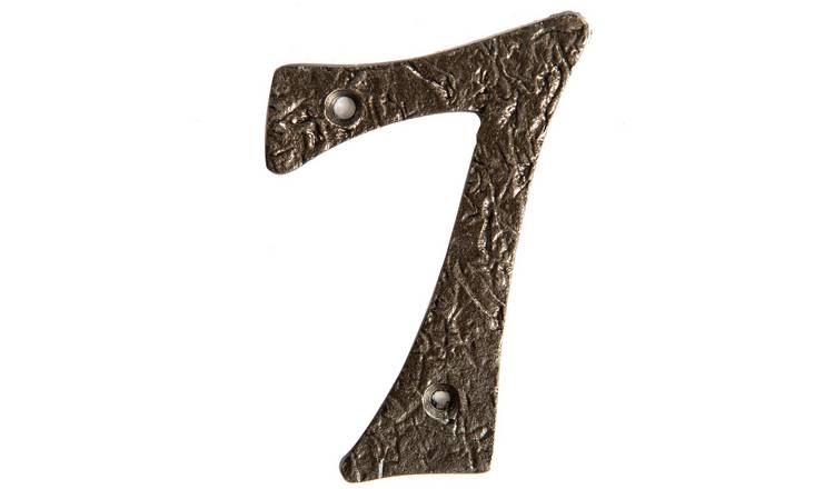 Hammer & Tongs Rustic Iron Numeral - Number 7 - Raw