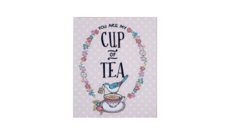 Orsina Pretty Things Cup of Tea Wall Plaque