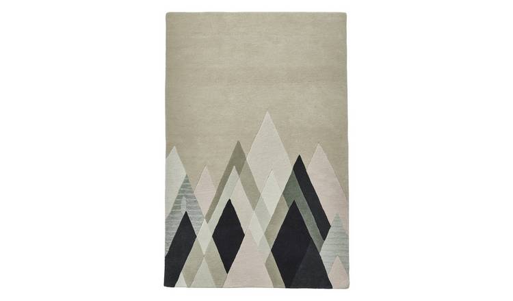 Mega Flooring Beige Handmade Abstract Rug - 120 x 170cm