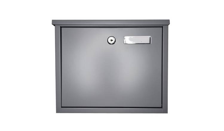 Furnished Top Loading Outdoor Post Box - Grey