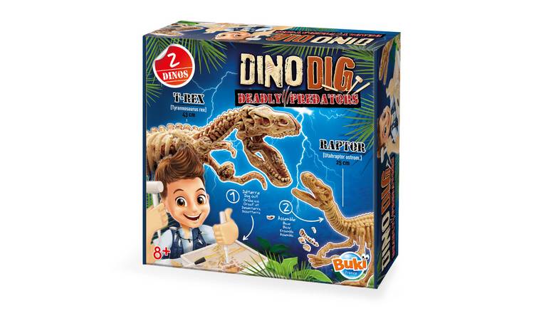 Buki Dino Dig Deadly Predators Excavator Dig Set - Age 8+
