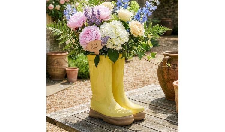 Dibor Large Wellington Planter - Yellow