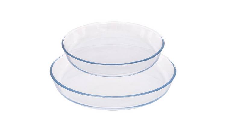 Argon Tableware 2pc Round Glass Oven Dish Set - 2 Sizes