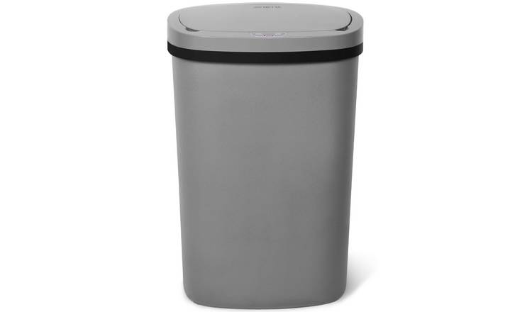 NETTA 50L Plastic Sensor Kitchen Bin - Grey